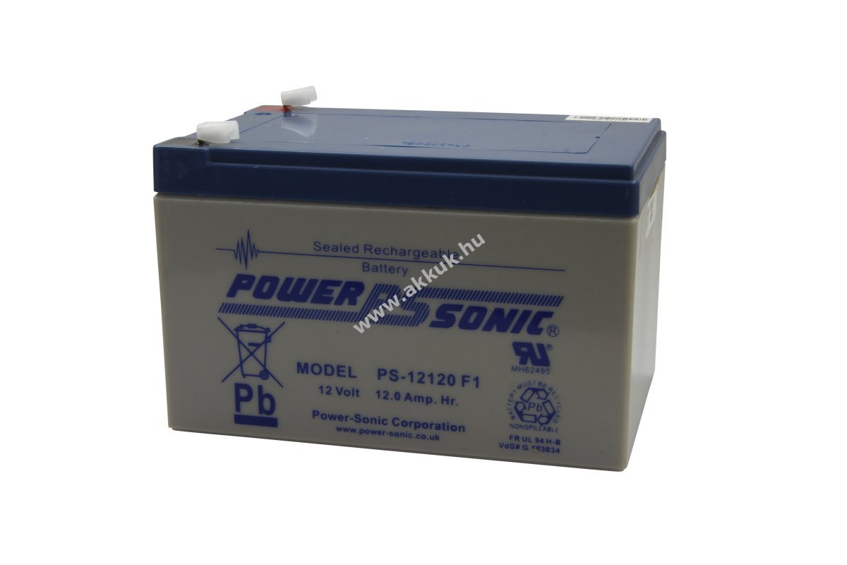 Powersonic PS-12120 12V 12Ah akku AGM ólom