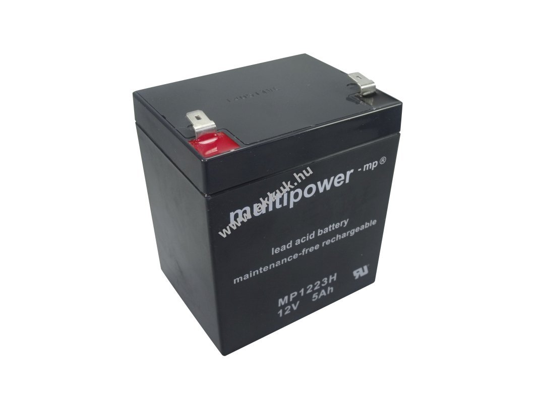 Multipower MP1223H akku 12V 5Ah ólomsavas