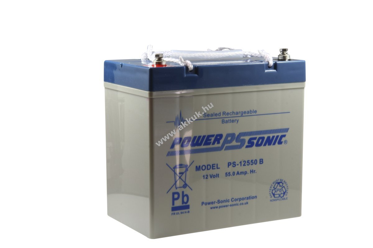 Powersonic PS-12550 12V 55Ah akku AGM ólom