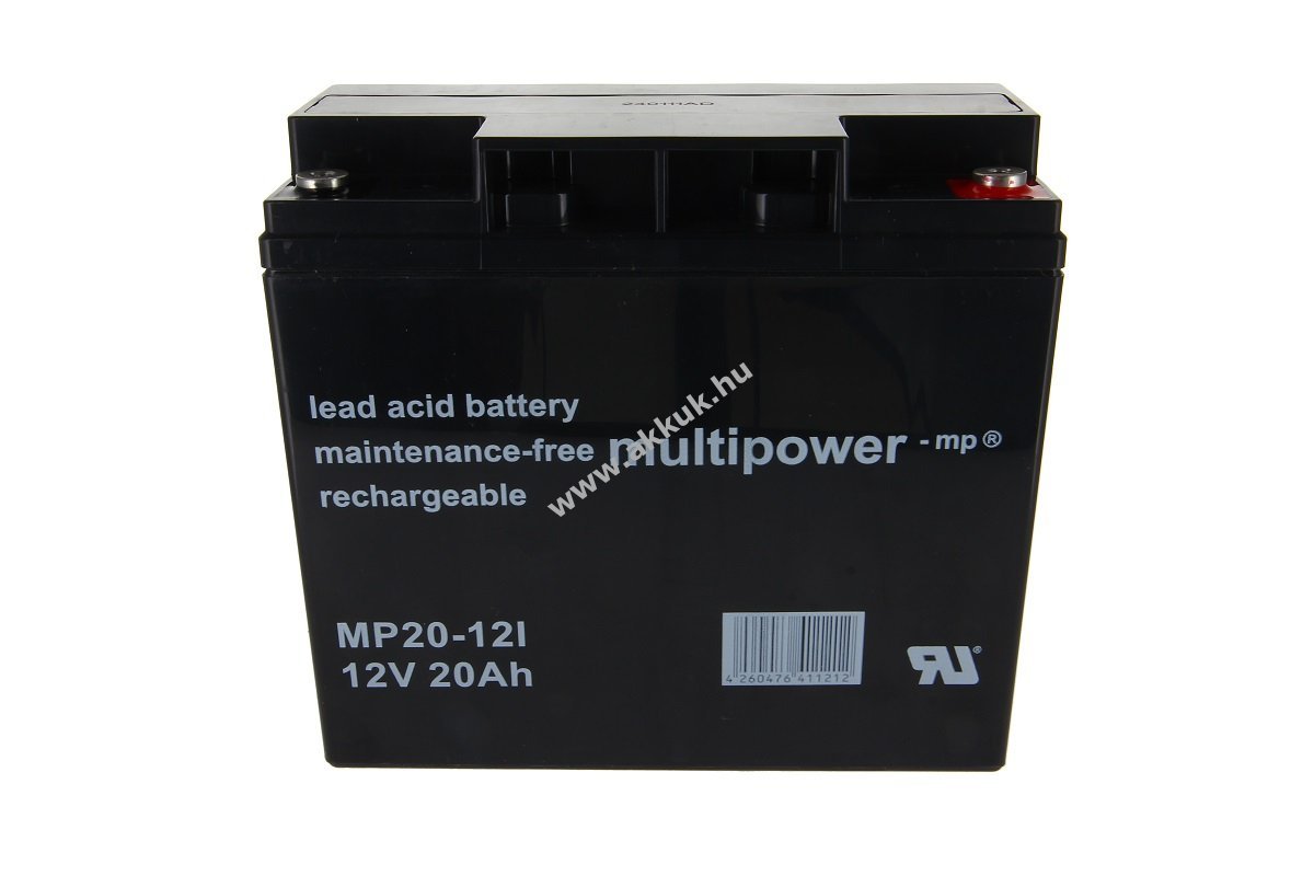Multipower MP20-12 MP20-12I 12V 20Ah akku ólomsavas