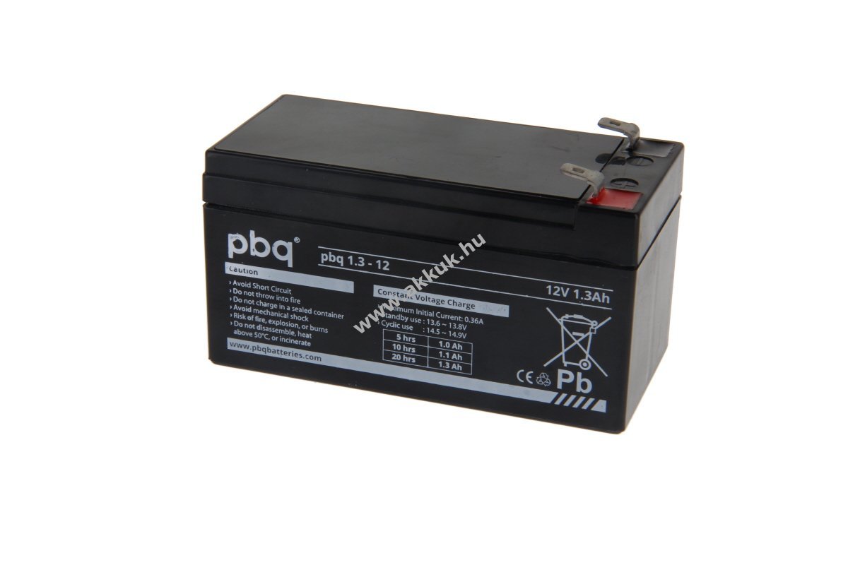 PBQ akku 12V 1,3Ah ólomakku
