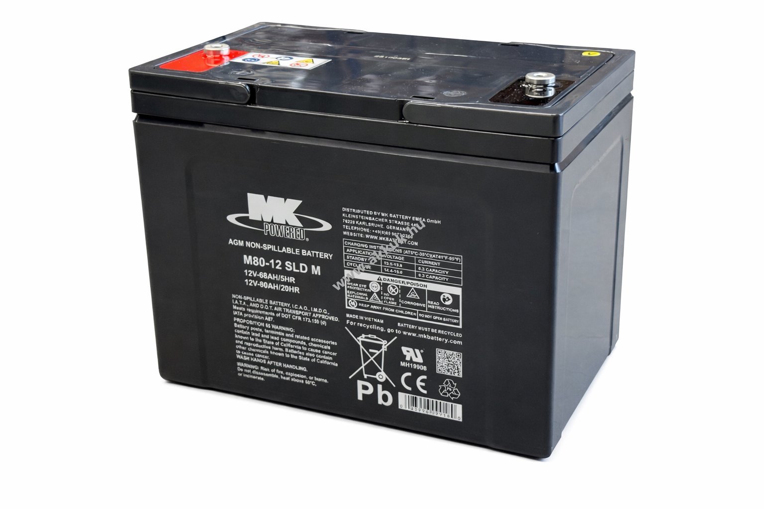 MK Battery M80-12 SLD M akku 12V80Ah ólomsavas