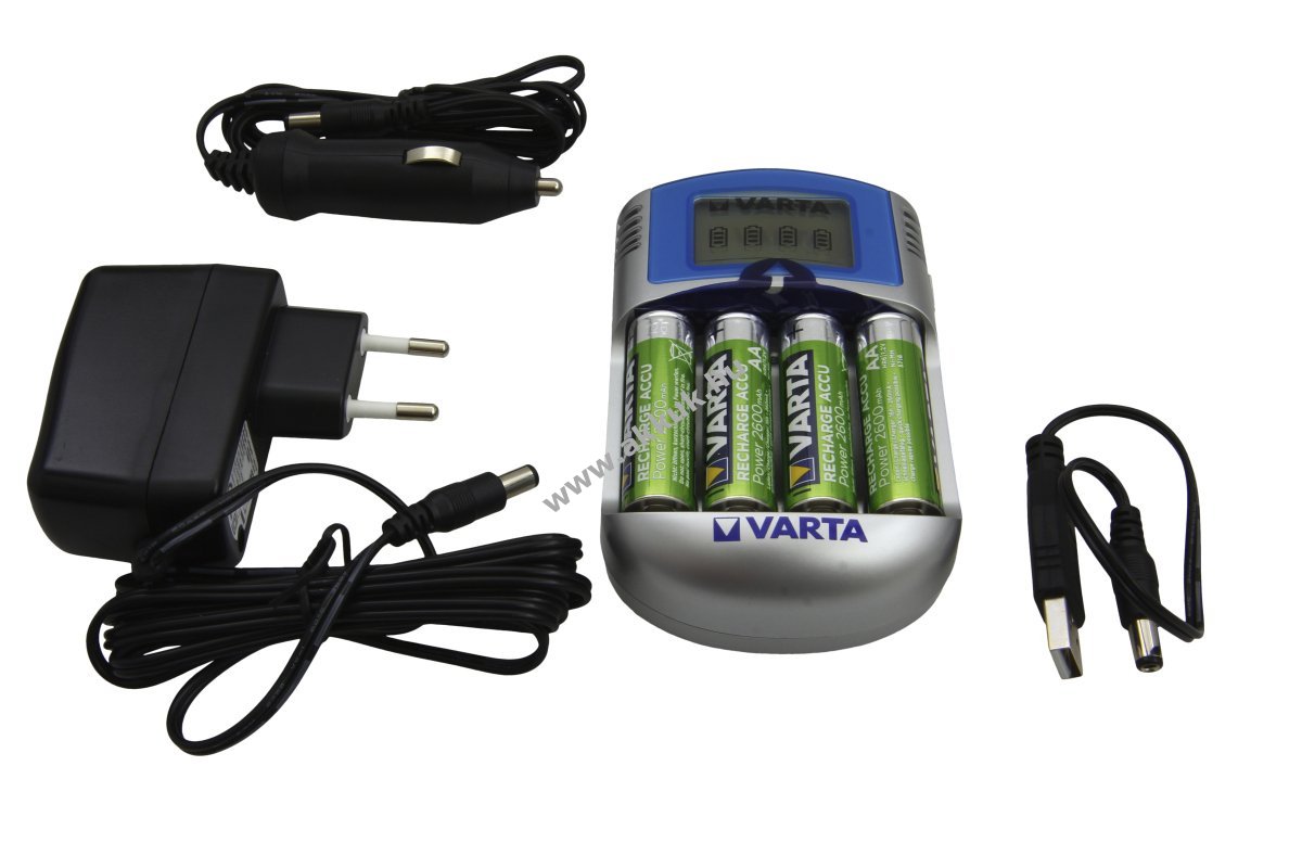 VARTA Power Play LCD Charger 57070 töltő 4db AA Mignon ceruza 2600mAh akku