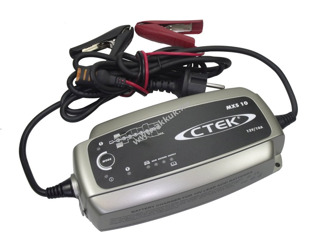 CTEK MXS 10 12V 10A ólomsavas akkumulátortöltő zárt akkumulátorokhoz IP65