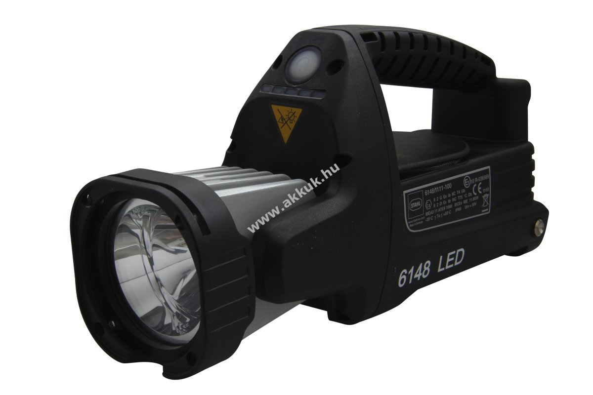 Stahl 6148 EX LED kézi fényszóró akkuval és áttetsző szórólencsével, töltőszék nélkül