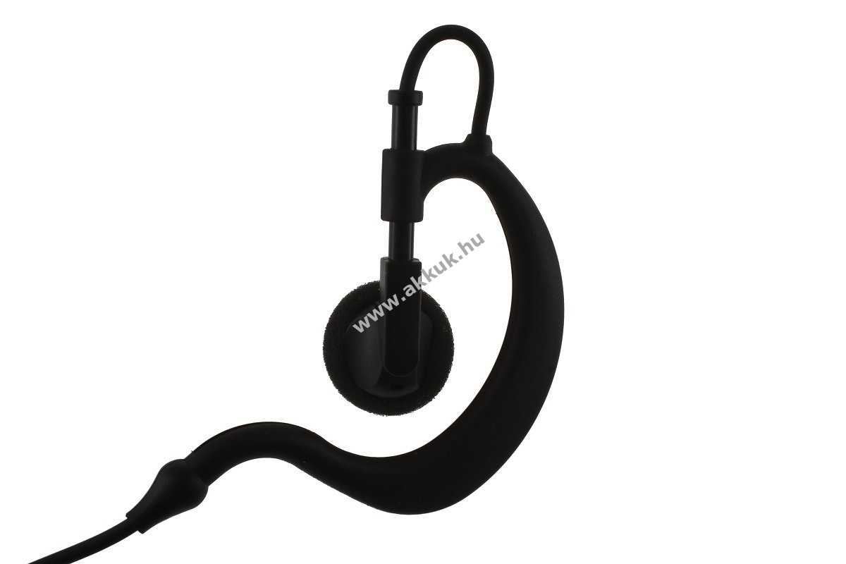 Helyettesítő fülhallgató GES-02-JA-C30 30cm spirálkábel 2,5mm jack derékszögű