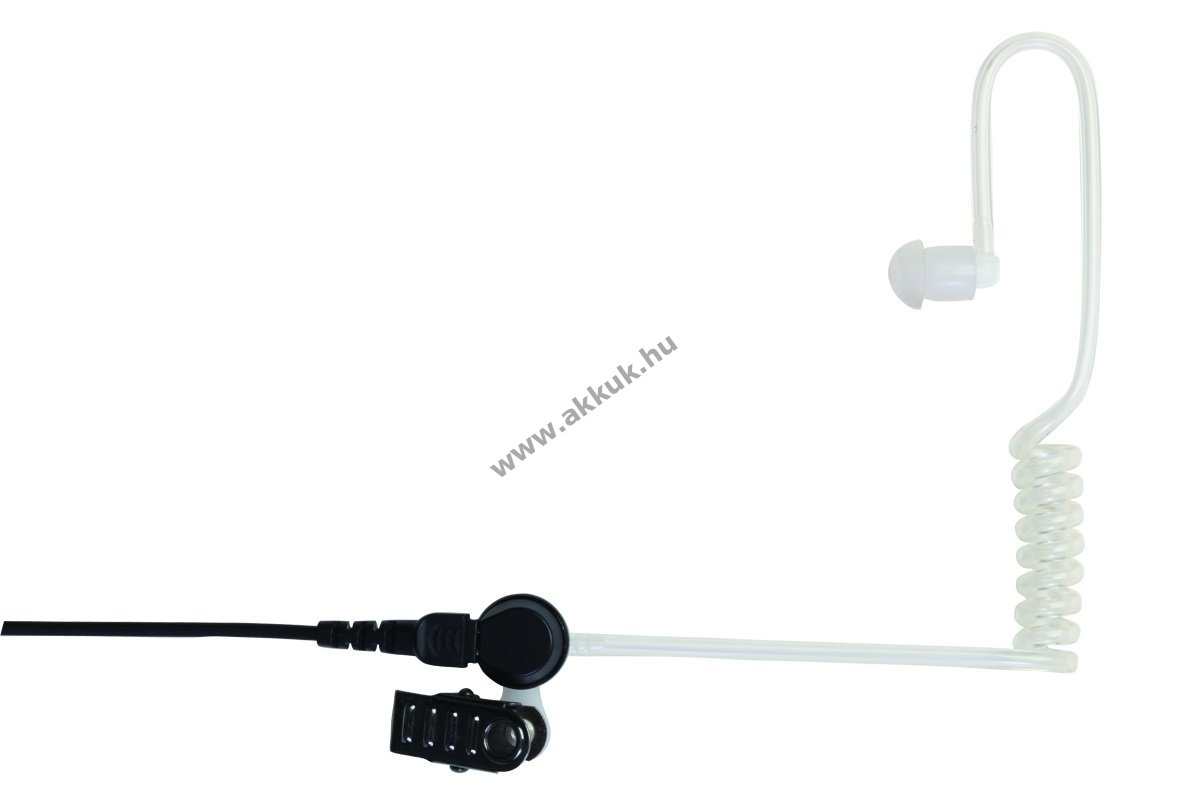Helyettesítő fülhallgató ES-04 3,5mm 90cm átlátszó hangcső