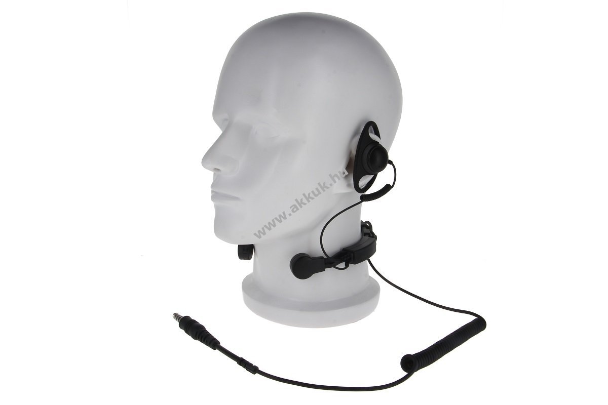 Helyettesítő headset torokmikrofonnal és D-fülhallgató Nexus csatlakozó 01