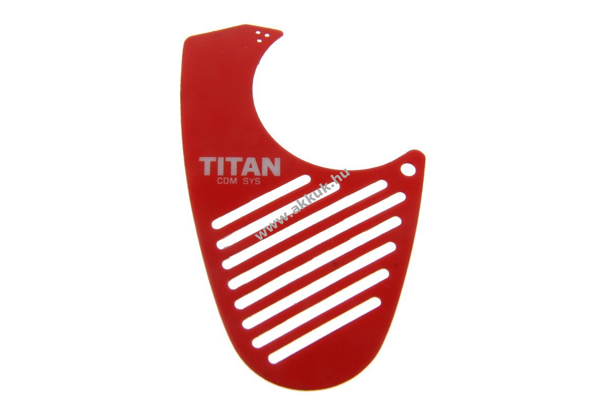 TITAN öntapadós előlapi panel LED-nyílással MM20 LEUCHTROT