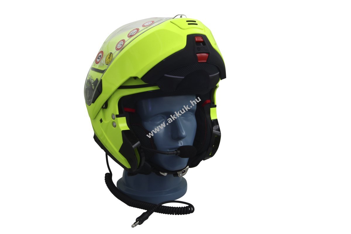 Nolan N100-5 Hi-Visibility N-Com Fluo Yellow 22 S felnyitható bukósisak TITAN kommunikáció Nexus 02
