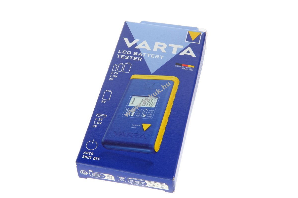 Varta Univerzális digitális LCD elemtesztelő