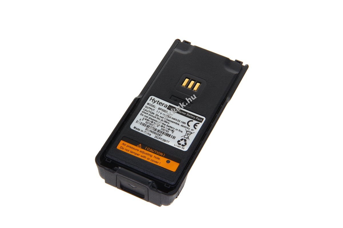 Hytera Eredeti akku BP3003 7,7V 3Ah 23,1Wh HP705 HP785 Li-Polymer