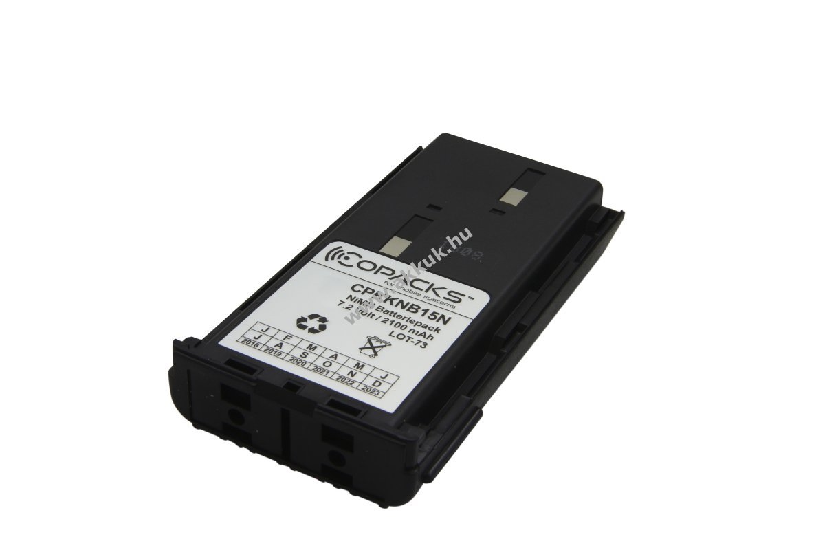 Helyettesítő akku Kenwood TK260 TK270 TK261 TK360 TK370 KNB15 7,2V 2,1Ah NiMH