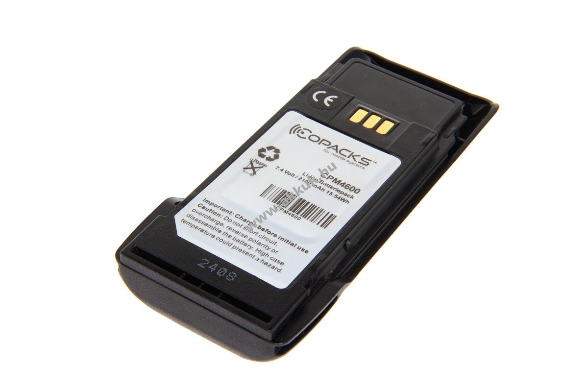Helyettesítő akku Motorola R2 PMNN4600A QA09074AA Slim 7,4V 2,1Ah Li-Ion