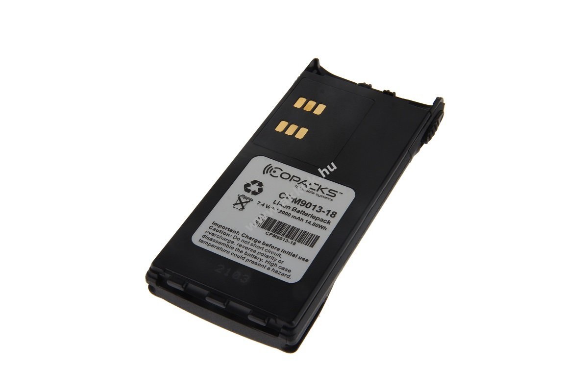Helyettesítő akku Motorola GP320 GP360 GP380 PMNN4158AR 7,4V 2Ah Li-Ion