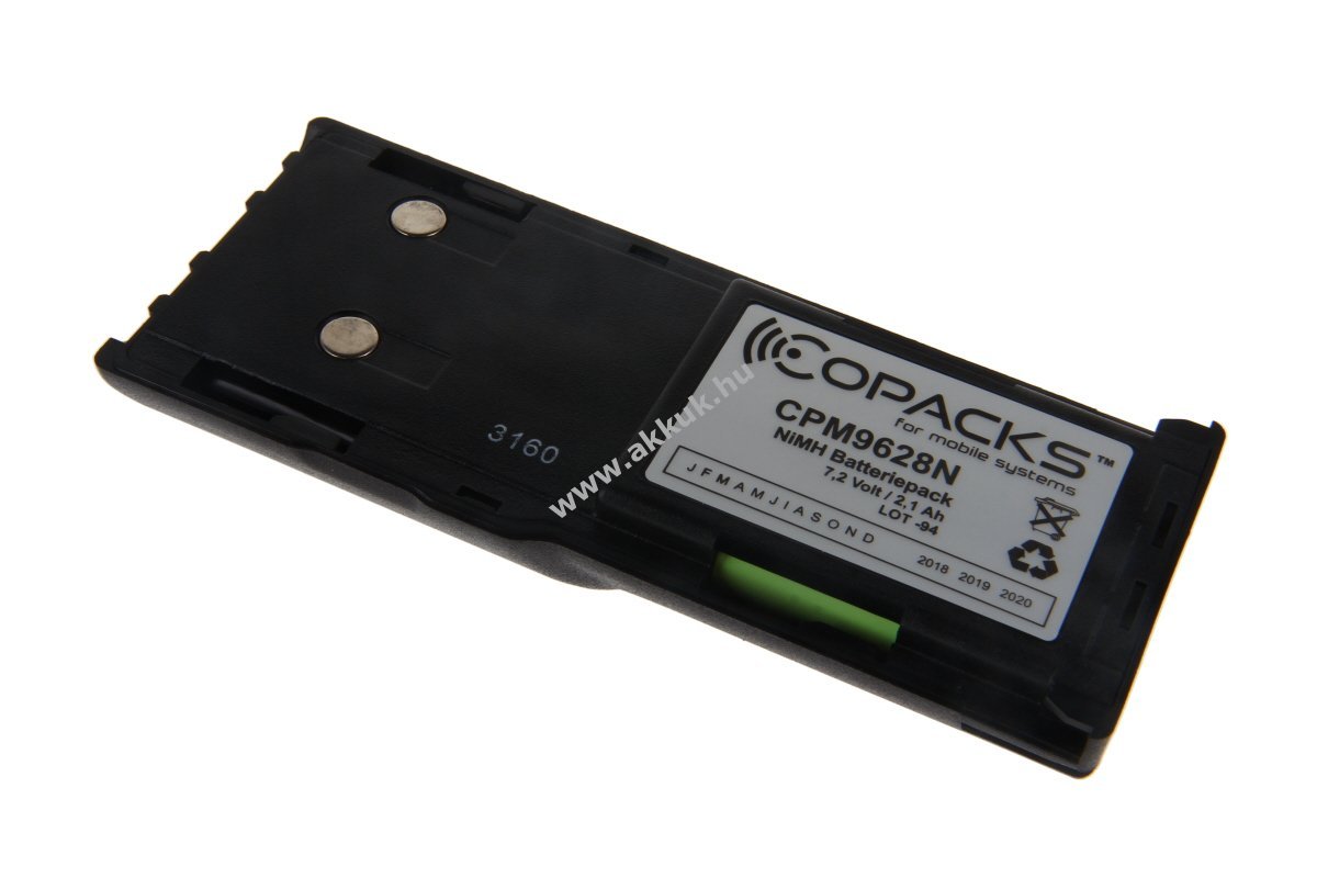 Helyettesítő akku Motorola GP300 GP600 GTX sorozat LTS2000 Radius 7,2V 2,1Ah NiMH