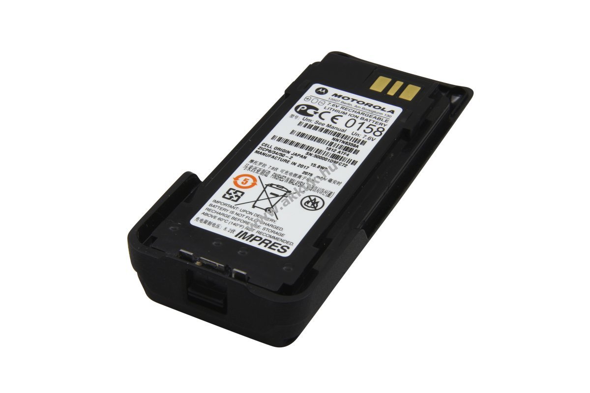 Eredeti IMPRES ATEX akku Motorola DP4000EX NNTN8359A 7,6V 2,075Ah Li-Ion