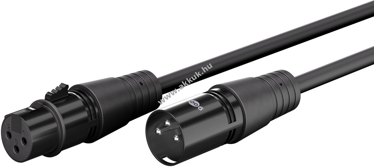 Goobay XLR-kábel 20m XLR-dugó (3-Pin) XLR-aljzat (3-Pin)