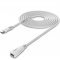 USB-C hosszabbt kbel, 6m, fehr - A kszlet erejig!