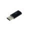 OTB USB Type C (USB-C) adapter csatlakozó - Micro USB 2.0 dugalj fekete - Kiárusítás!
