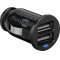 Goobay autós USB mini adapter gyorstöltő 12-24V 2db USB fekete (2,4A)
