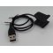 USB töltőkábel FitBit Alta HR Smartwatch 55cm fekete Reset-funkcióval
