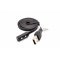 USB töltőkábel Pebble Time Steel fekete (1m)