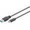 USB 3.0 (A) ->  USB-C  SuperSpeed kbel 50cm