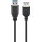 Goobay USB-A hosszabb�t� k�bel 5m fekete 15W 3A 5Gbit/s USB3.0