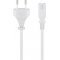 Goobay csatlakoz�k�bel Eurodug� C (CEE 7/16) - k�sz�l�kdugalj C7 3m 2x0,75mm2 feh�r