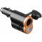 Goobay 2in1 aut�s USB-t�pegys�g arany-fekete 6A 12V aljzat - A k�szlet erej�ig