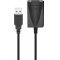 Goobay akt�v USB 2.0 hosszabb�t�k�bel 5m fekete 480Mbit/s 0,5A 2,5W
