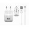 Cabstone+ Micro USB h�l�zati t�lt�k�szlet feh�r 1m 2100mA 2db/csomag - A k�szlet erej�ig