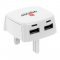 SKROSS UK h�l�zati USB t�lt� feh�r 2xUSB gyors t�lt�s 1db/csomag