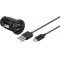 Goobay aut�s t�lt�k�szlet USB-C USB-A 12W 2x USB-A csatlakoz� 1m k�bel fekete