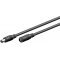 Goobay DC hosszabb�t�k�bel 3m fekete 5,5x2,5mm dug� �s aljzat