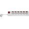 Goobay 6db/csomag eloszt� aljzat t�lfesz�lts�gv�delemmel �s kapcsol�val 1,5m feh�r - Ki�rus�t�s