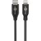 Goobay Essential Cable USB-C-Lightning t�lt�- �s adatk�bel 1m 27W 3A MFi fekete