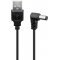 Goobay USB-A - DC k�bel 5V 1A 0,5m 2,1x5,5mm csatlakoz� fekete