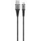 Goobay Textile Cable Micro-USB-USB-A textilk�bel spacegrau/silber 0,5m 2,1A 10,5W
