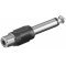 Goobay RCA (cinch) adapter 6,35mm mono dug� 1x6,35mm mono jack dug� 1xRCA (cinch) aljzat