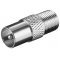 Goobay F-adapter F aljzat koaxi�lis dug� cink