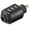 Goobay TOSLINK digit�lis audio adapter 3,5mm mini Toslink aljzat Toslink csatlakoz�