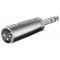 Goobay XLR-Adapter 1x XLR dug� 3 p�lus� 1x 6,35mm sztere� jack dug� 4 p�lus�