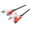 Goobay RCA (cinch) sztere� k�bel 2x dug� 2x dug�/aljzat 1,5m