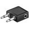 Goobay rep�l�g�p utaz� fejhallgat� adapter 2x 3,5mm mono dug� 1x 3,5mm sztere� aljzat