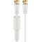 Goobay lapos SAT antennak�bel 80 dB aranyozott F csatlakoz� 1,5 m