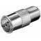 Goobay F-adapter F aljzat koaxi�lis aljzat �talak�t� r�z-cink �tv�zet