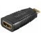 Goobay HDMI Mini C csatlakoz� HDMI A aljzat adapter 4K 60Hz