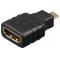 HDMI adapter micro HDMI dug� (Type D) HDMI aljzat (Type A), kompakt �talak�t�